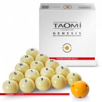 Шары TAO-MI GENESIS 67 мм Желтый биток с точками